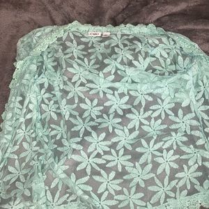 Teal cardigan